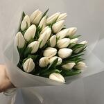 Белые тюльпаны — свежие цветы с доставкой