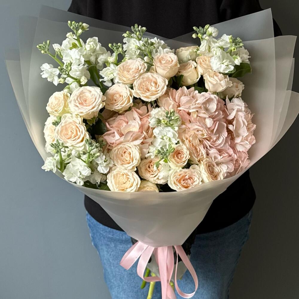 Персиковая нежность — фото букета, купить в Брянске